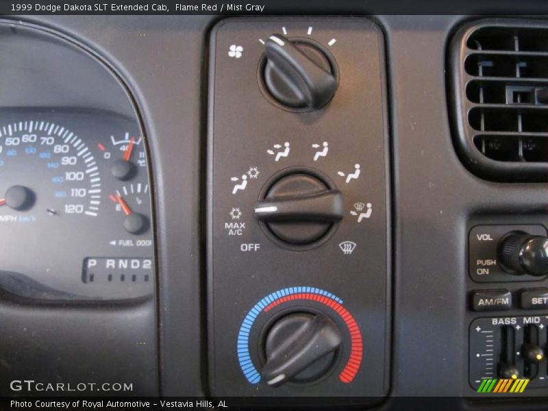 Flame Red / Mist Gray 1999 Dodge Dakota SLT Extended Cab