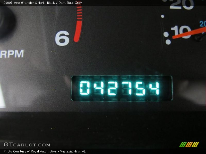 Black / Dark Slate Gray 2006 Jeep Wrangler X 4x4