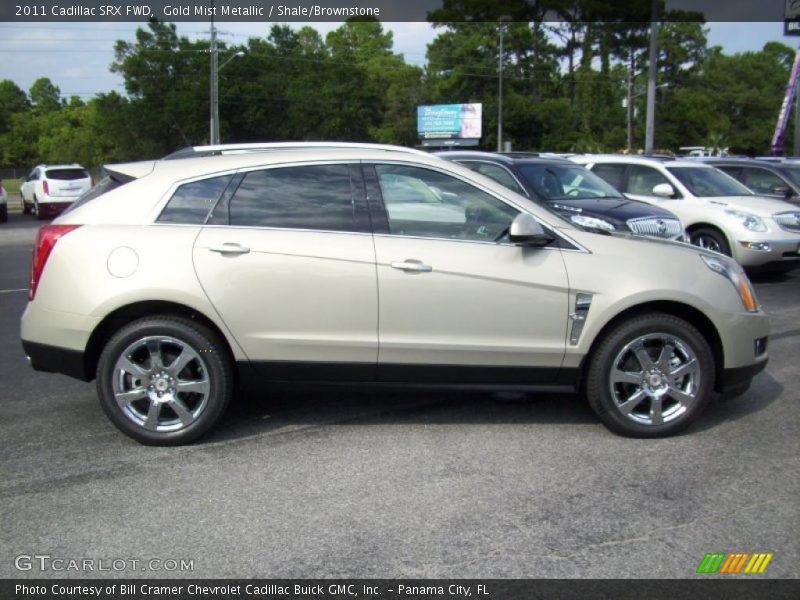 Gold Mist Metallic / Shale/Brownstone 2011 Cadillac SRX FWD