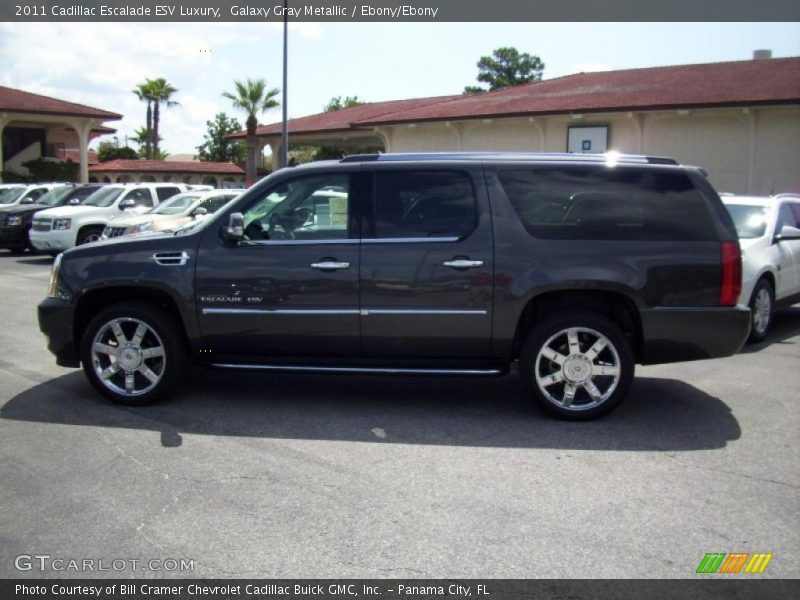 Galaxy Gray Metallic / Ebony/Ebony 2011 Cadillac Escalade ESV Luxury