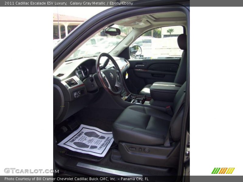 Galaxy Gray Metallic / Ebony/Ebony 2011 Cadillac Escalade ESV Luxury