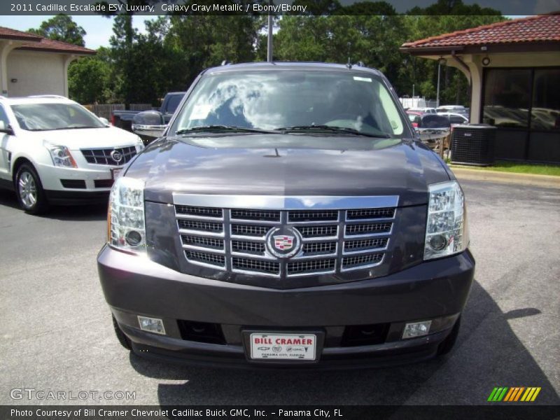 Galaxy Gray Metallic / Ebony/Ebony 2011 Cadillac Escalade ESV Luxury