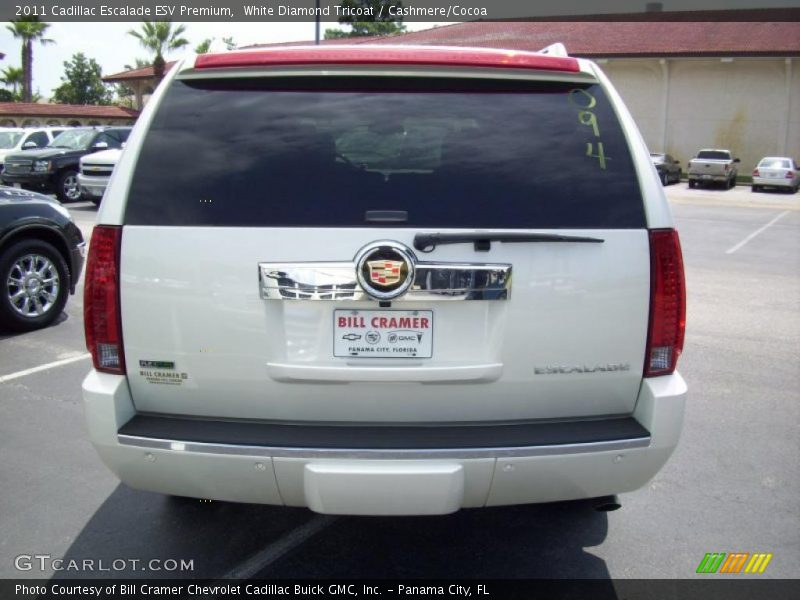 White Diamond Tricoat / Cashmere/Cocoa 2011 Cadillac Escalade ESV Premium