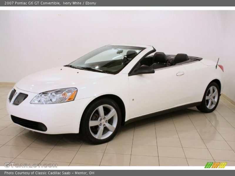 Ivory White / Ebony 2007 Pontiac G6 GT Convertible