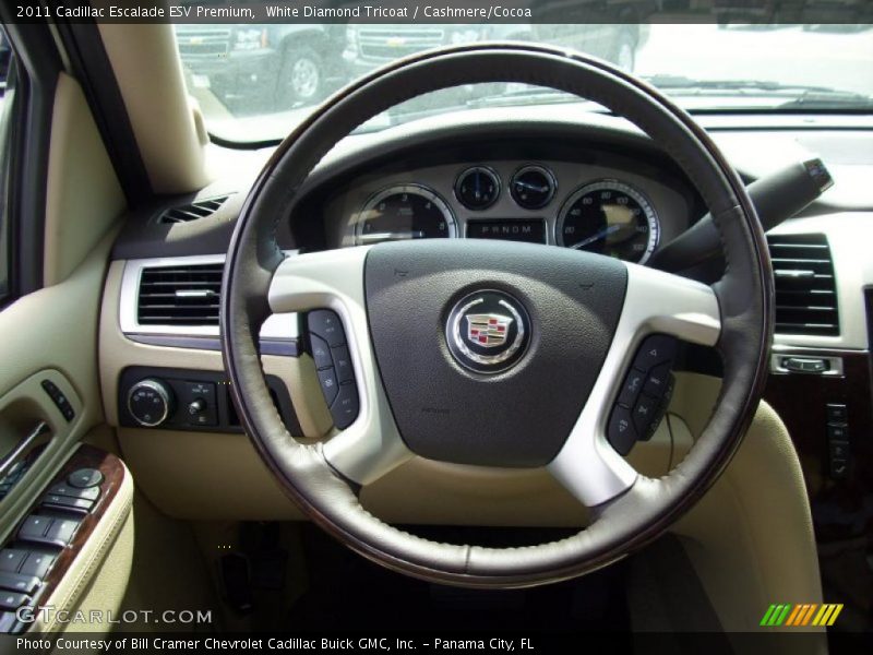White Diamond Tricoat / Cashmere/Cocoa 2011 Cadillac Escalade ESV Premium
