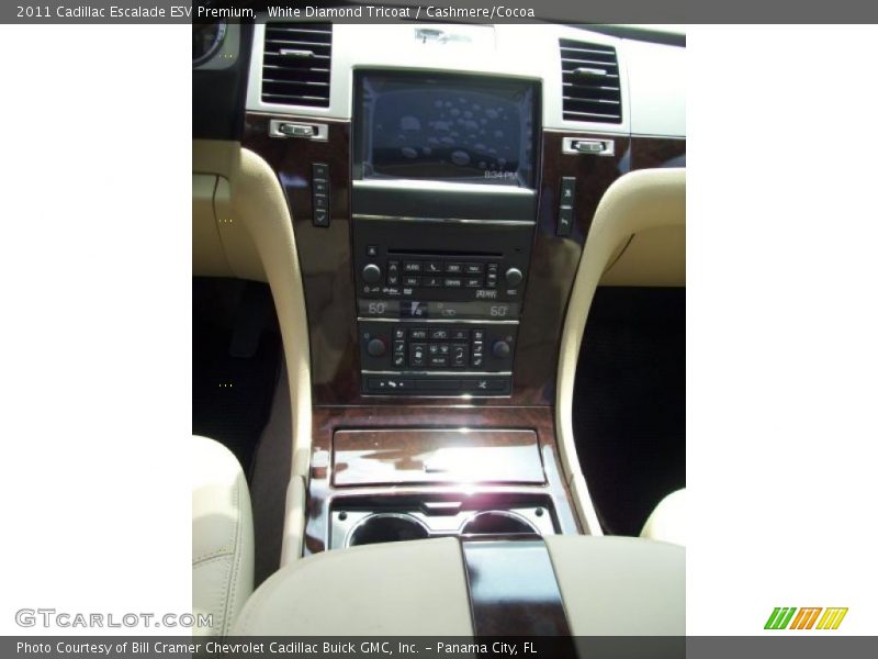 White Diamond Tricoat / Cashmere/Cocoa 2011 Cadillac Escalade ESV Premium