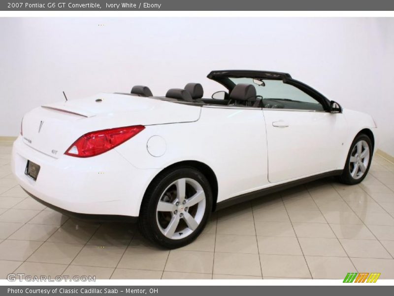 Ivory White / Ebony 2007 Pontiac G6 GT Convertible