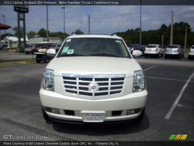 White Diamond Tricoat / Cashmere/Cocoa 2011 Cadillac Escalade ESV Premium