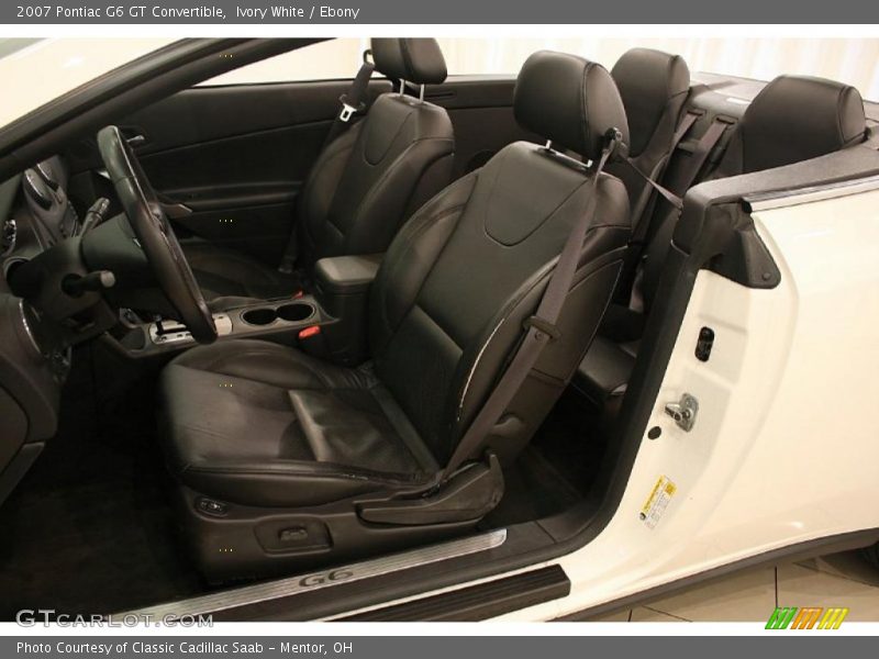 Ivory White / Ebony 2007 Pontiac G6 GT Convertible