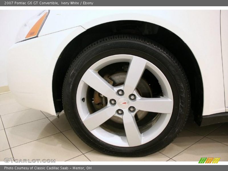 Ivory White / Ebony 2007 Pontiac G6 GT Convertible