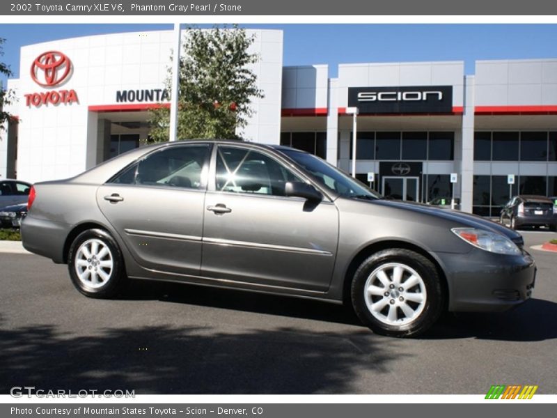 Phantom Gray Pearl / Stone 2002 Toyota Camry XLE V6