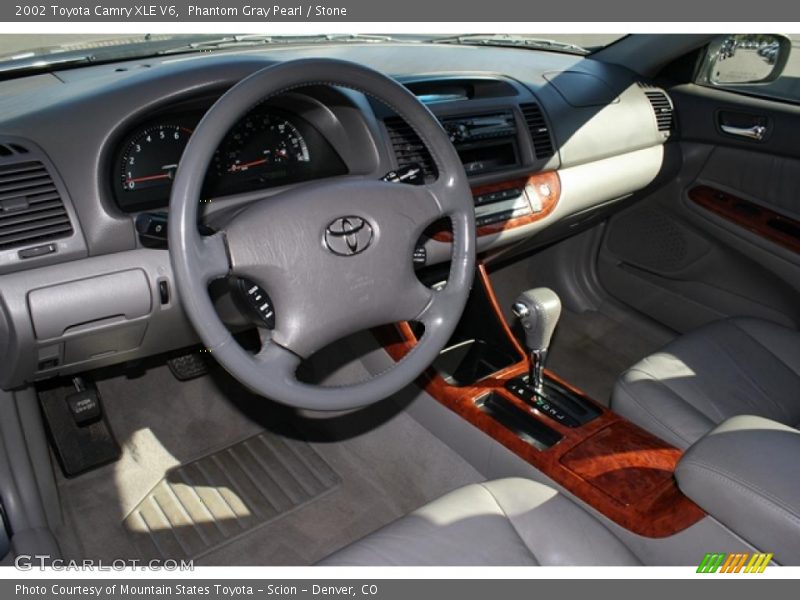 Phantom Gray Pearl / Stone 2002 Toyota Camry XLE V6
