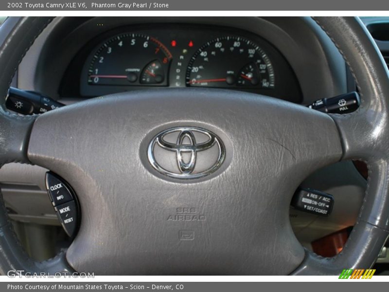 Phantom Gray Pearl / Stone 2002 Toyota Camry XLE V6