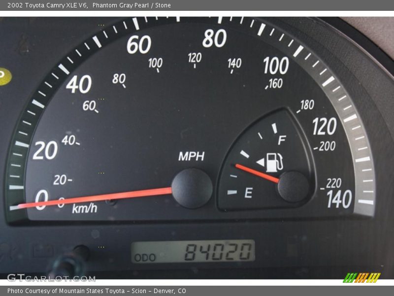 Phantom Gray Pearl / Stone 2002 Toyota Camry XLE V6