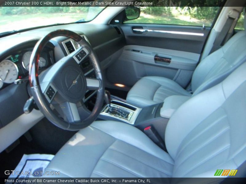 Bright Silver Metallic / Dark Slate Gray/Light Graystone 2007 Chrysler 300 C HEMI