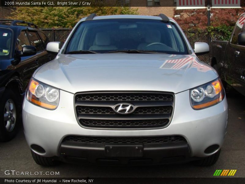 Bright Silver / Gray 2008 Hyundai Santa Fe GLS