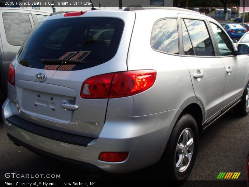 Bright Silver / Gray 2008 Hyundai Santa Fe GLS