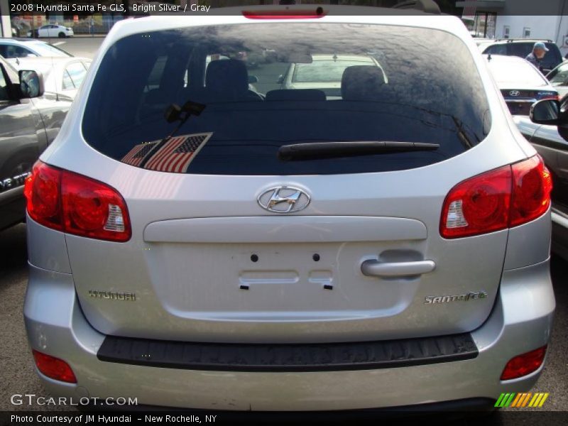 Bright Silver / Gray 2008 Hyundai Santa Fe GLS