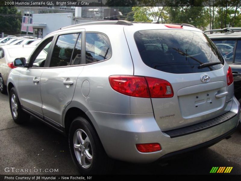 Bright Silver / Gray 2008 Hyundai Santa Fe GLS