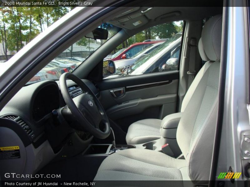 Bright Silver / Gray 2008 Hyundai Santa Fe GLS