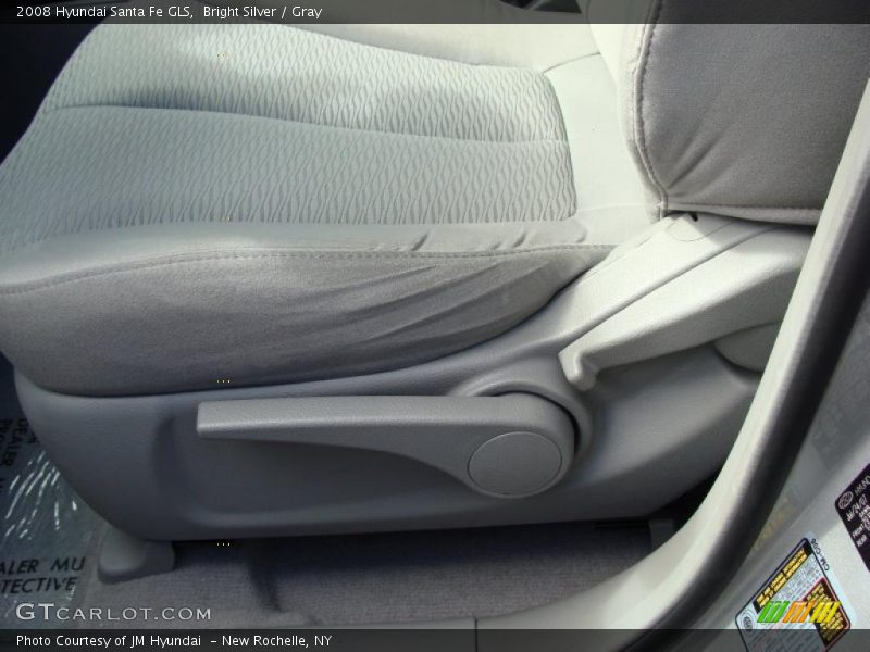 Bright Silver / Gray 2008 Hyundai Santa Fe GLS