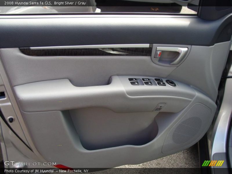 Bright Silver / Gray 2008 Hyundai Santa Fe GLS