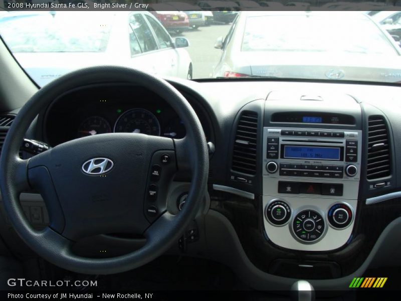 Bright Silver / Gray 2008 Hyundai Santa Fe GLS