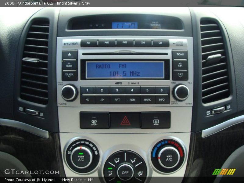 Bright Silver / Gray 2008 Hyundai Santa Fe GLS