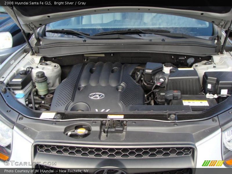 Bright Silver / Gray 2008 Hyundai Santa Fe GLS