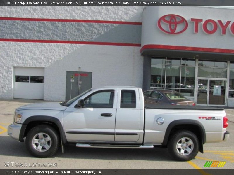 Bright Silver Metallic / Dark Slate Gray/Medium Slate Gray 2008 Dodge Dakota TRX Extended Cab 4x4