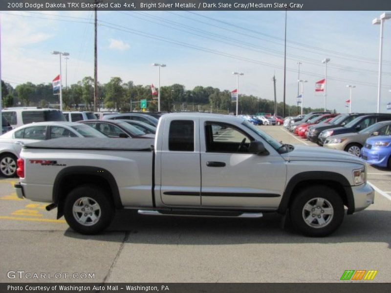 Bright Silver Metallic / Dark Slate Gray/Medium Slate Gray 2008 Dodge Dakota TRX Extended Cab 4x4