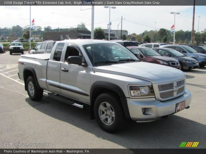 Bright Silver Metallic / Dark Slate Gray/Medium Slate Gray 2008 Dodge Dakota TRX Extended Cab 4x4