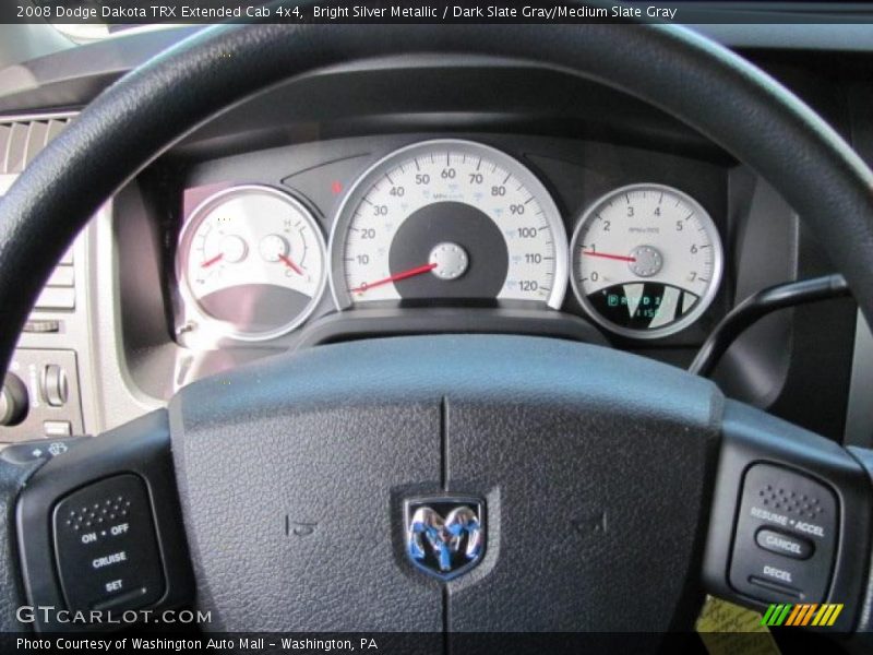 Bright Silver Metallic / Dark Slate Gray/Medium Slate Gray 2008 Dodge Dakota TRX Extended Cab 4x4