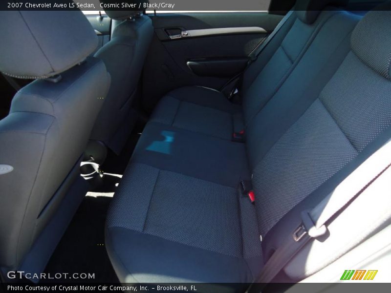 Cosmic Silver / Black/Gray 2007 Chevrolet Aveo LS Sedan