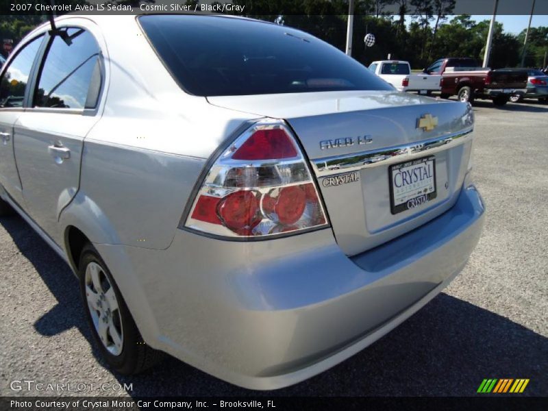 Cosmic Silver / Black/Gray 2007 Chevrolet Aveo LS Sedan