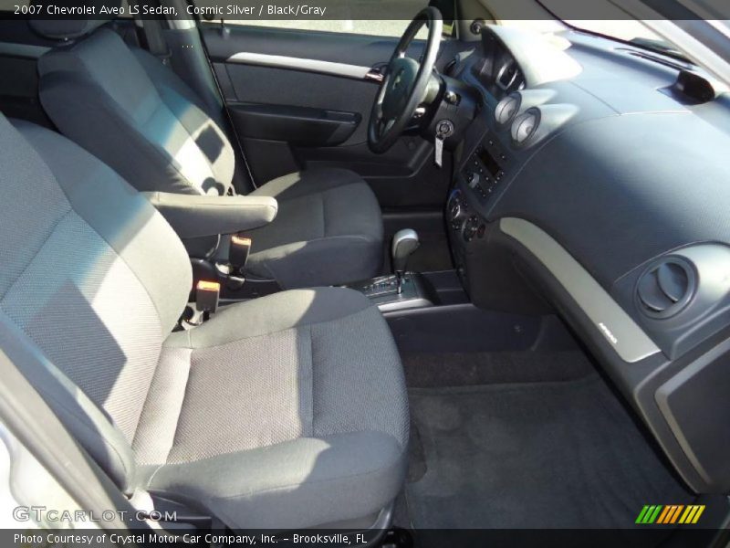 Cosmic Silver / Black/Gray 2007 Chevrolet Aveo LS Sedan