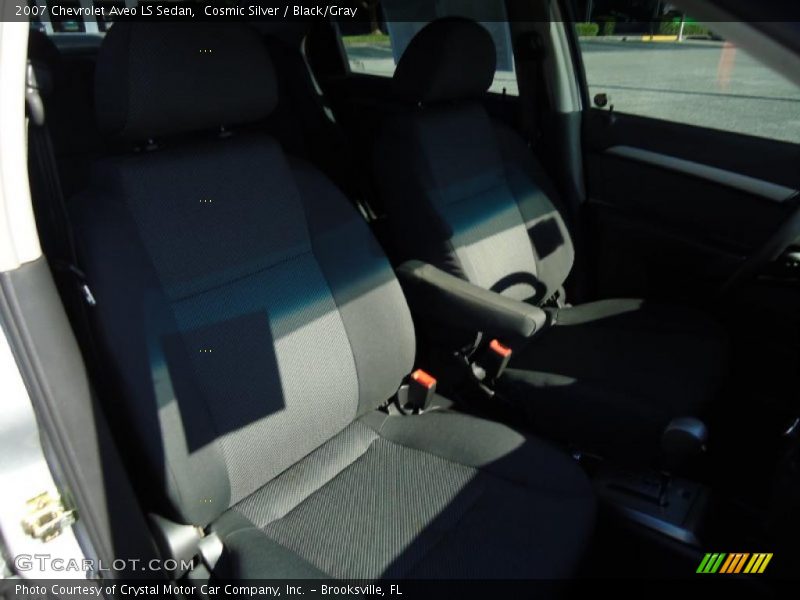Cosmic Silver / Black/Gray 2007 Chevrolet Aveo LS Sedan