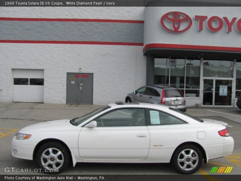 White Diamond Pearl / Ivory 1999 Toyota Solara SE V6 Coupe