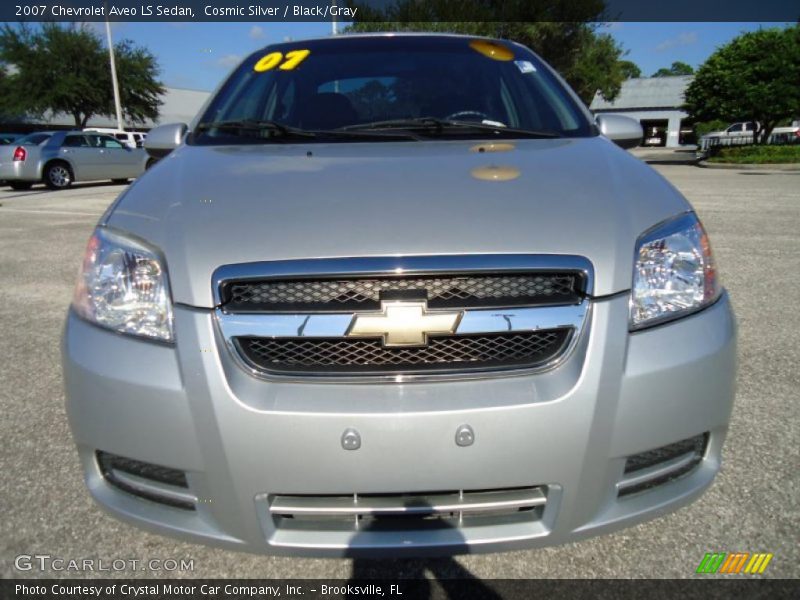 Cosmic Silver / Black/Gray 2007 Chevrolet Aveo LS Sedan