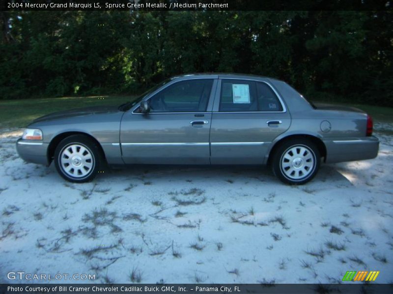 Spruce Green Metallic / Medium Parchment 2004 Mercury Grand Marquis LS