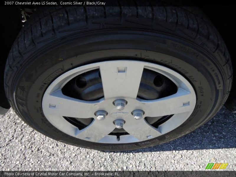 Cosmic Silver / Black/Gray 2007 Chevrolet Aveo LS Sedan