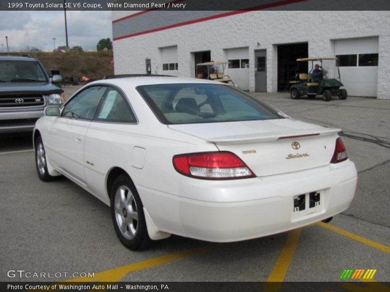 White Diamond Pearl / Ivory 1999 Toyota Solara SE V6 Coupe