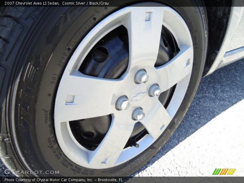 Cosmic Silver / Black/Gray 2007 Chevrolet Aveo LS Sedan