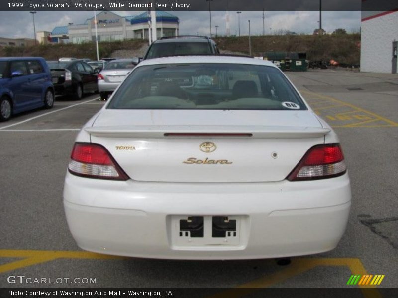 White Diamond Pearl / Ivory 1999 Toyota Solara SE V6 Coupe