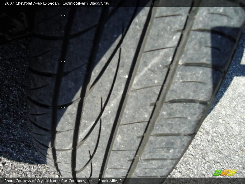 Cosmic Silver / Black/Gray 2007 Chevrolet Aveo LS Sedan