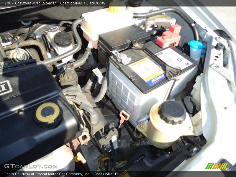 Cosmic Silver / Black/Gray 2007 Chevrolet Aveo LS Sedan