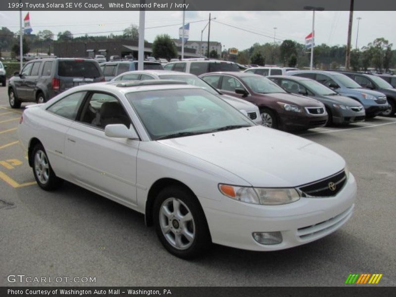 White Diamond Pearl / Ivory 1999 Toyota Solara SE V6 Coupe