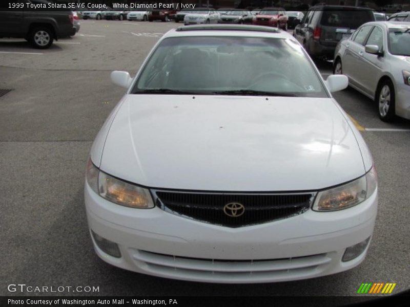White Diamond Pearl / Ivory 1999 Toyota Solara SE V6 Coupe