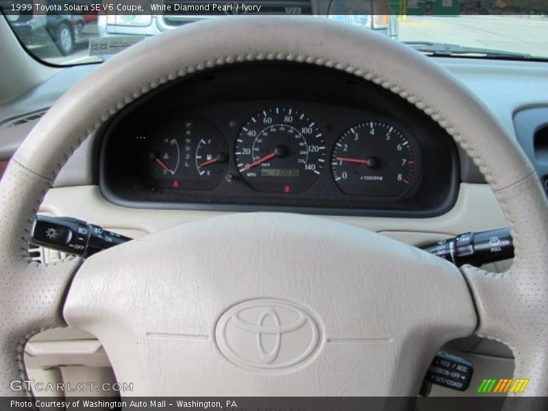 White Diamond Pearl / Ivory 1999 Toyota Solara SE V6 Coupe