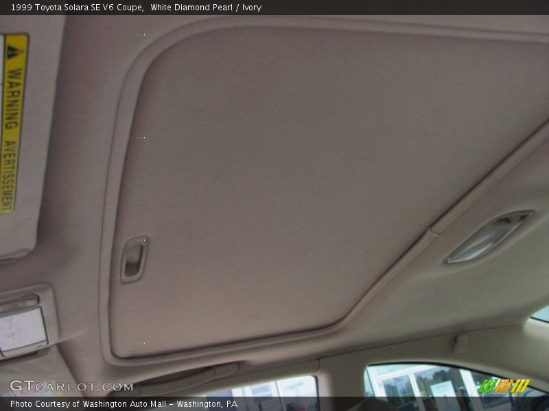 White Diamond Pearl / Ivory 1999 Toyota Solara SE V6 Coupe